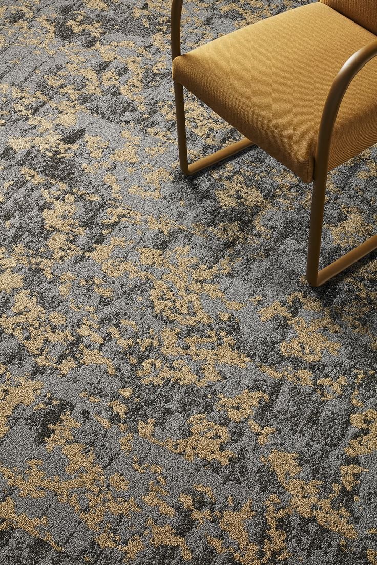 Textured carpet tile finish